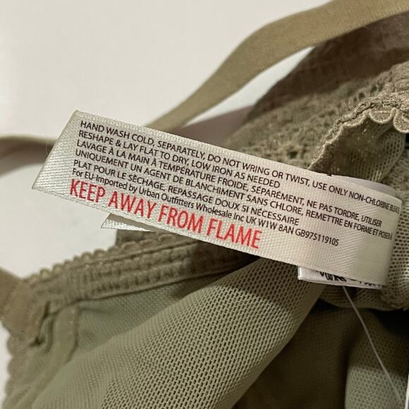 NWT Free People Intimately Lace Cropped Bralette - Green - Small - Picture 8 of 10